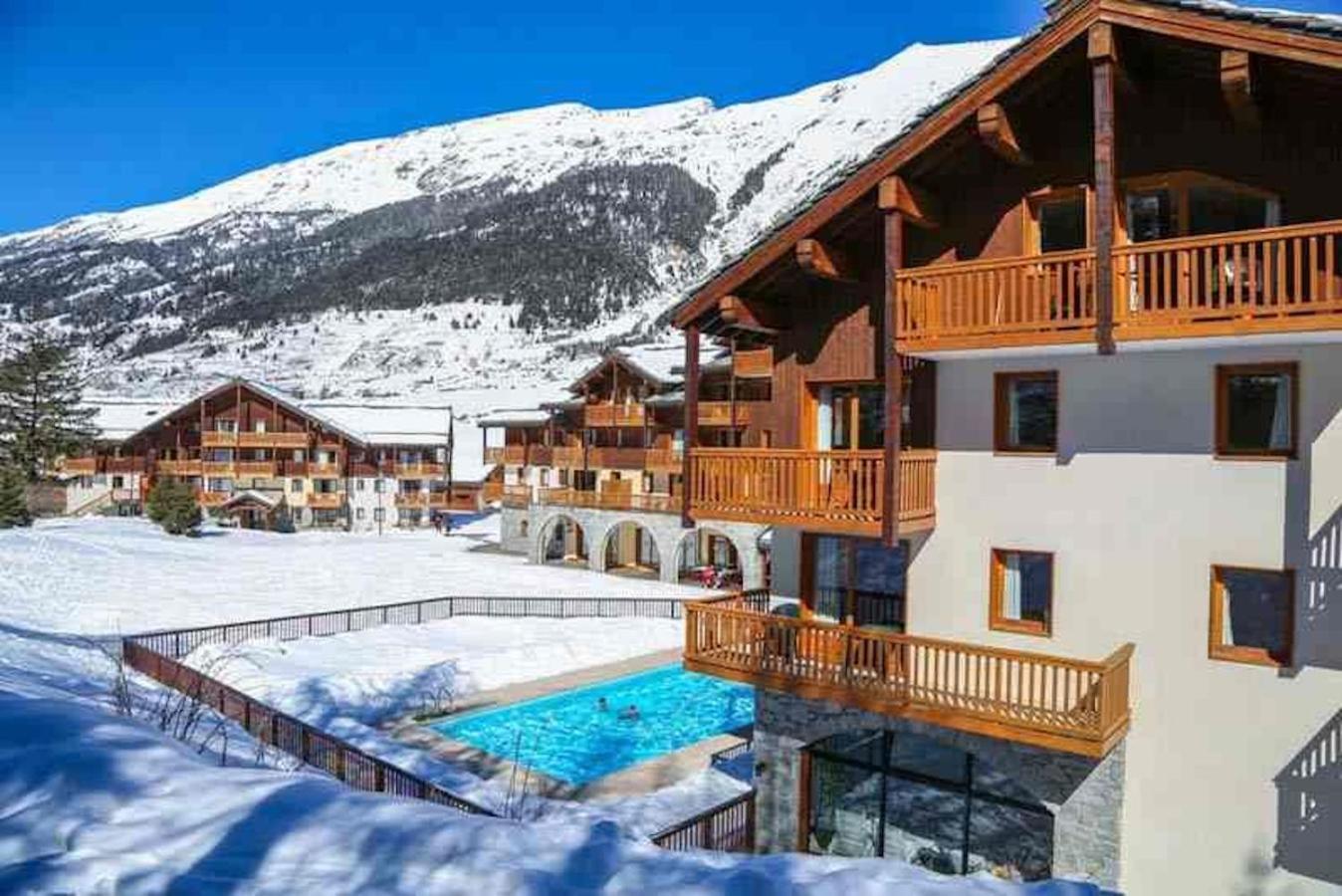 Residence Les Alpages 4 Etoiles - Appartement 4 Personnes - Piscine, Hammam, Sauna, Jacuzzi - Valcenis 73480 ランスルブール・モン・スニ エクステリア 写真